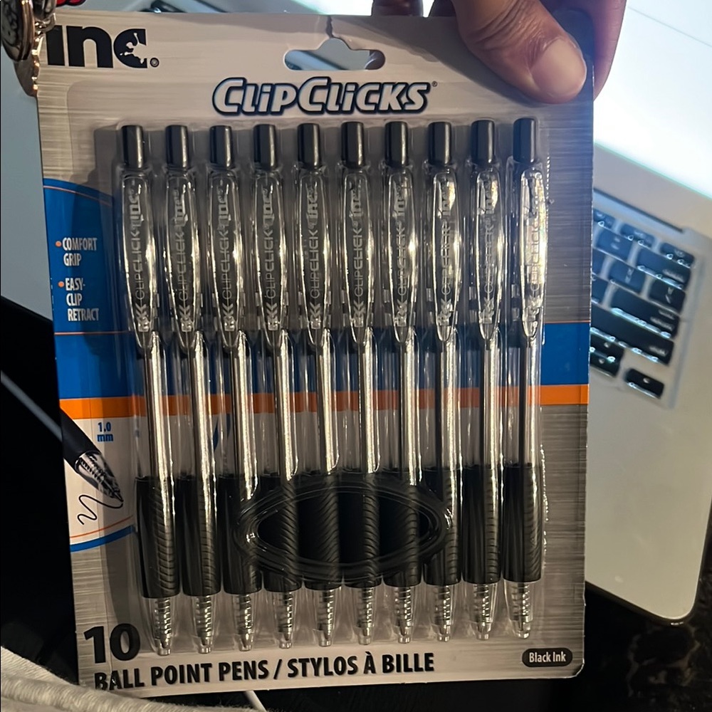 Black Ballpoint Pens - Pack of 10